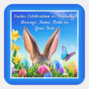 Search for happy easter text stickers Rabbit