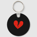 Search for broken heart key rings Valentines