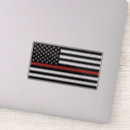 Search for fire department bumper stickers Thin red line