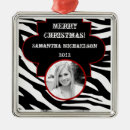 Search for black and white patterns christmas tree decorations Animal