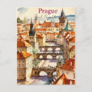 Search for czech republic postcards Watercolor