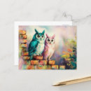 Search for wise owls postcards Wildlife