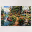 Search for logs puzzles Log cabin