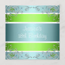Search for floral 18th birthday invitations Blue