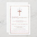 Search for foil first communion invitations Rose gold foil