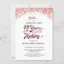 Search for surprise 40th anniversary invitations Typography