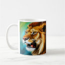 Search for lion portrait mugs Nature