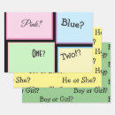 Search for gender reveal wrapping paper Pink