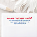 Search for vote return address labels Political