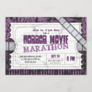 Search for horror movie invitations Ticket