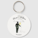 Search for bride and groom key rings Simple
