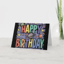 Search for stars and planets birthday cards Fun