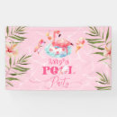 Search for pool party banners Flamingo