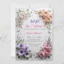 Search for enchanted garden baby shower invitations Wildflower