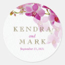 Search for orchid wedding stickers Pretty