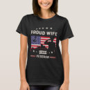Search for veteran wife tshirts America