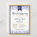 Search for blue housewarming party invitations Gold