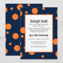 Search for orange dot invitations Celebration