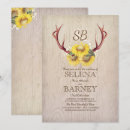 Search for antlers wedding invitations Wood