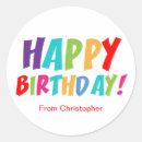 Search for happy birthday typography stickers Kids