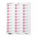 Search for pink lace return address labels Pretty