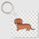 Search for dachshund long haired key rings Cute