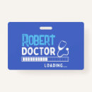 Search for funny id badges Typography