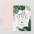 Search for monstera birthday invitations Wild one