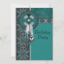 Search for native american invitations Turquoise
