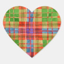 Search for tartan heart stickers Watercolor