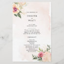 Search for gold foil wedding programs Floral