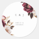 Search for burgundy and gold wedding stickers Red