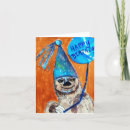 Search for funny sloth birthday cards Animals