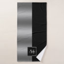 Search for black and silver bath towels Modern