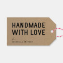 Search for handmade with love gift tags Thank you