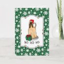Search for afghan hound christmas cards Santa