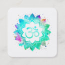 Search for om symbol business cards Holistic