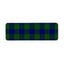 Search for scottish plaid return address labels Clan