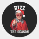 Search for funny santa claus stickers Winter