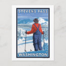 Search for skiers postcards Pass