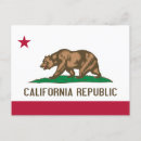 Search for state flag postcards California