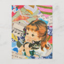 Search for retro fabric postcards Cat