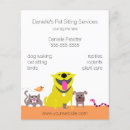 Search for bird flyers Pet sitter