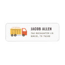 Search for dump truck return address labels Birthday