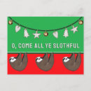 Search for sloth christmas invitations Cute