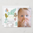Search for dinosaur photo birthday invitations Boy