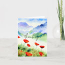 Search for blue poppy cards Watercolor