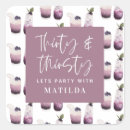 Search for 30th birthday party stickers Girly