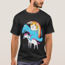 Search for unicorn riding dinosaur tshirts Rainbow