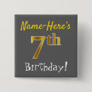 Search for 7th birthday badges 7 years old